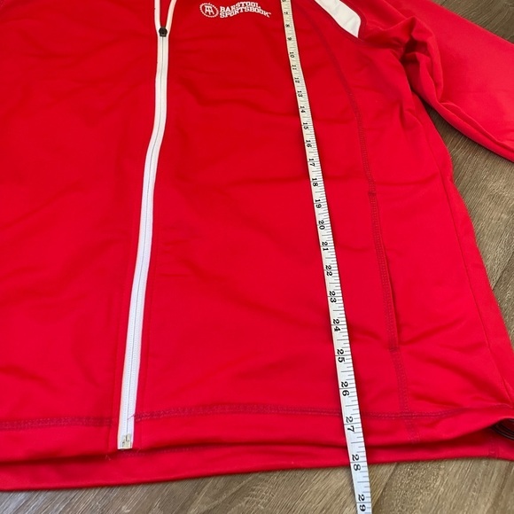 Barstool Sportsbook Red Zip Up Jacket ~ Sport-tek ~ Men’s Size L - Picture 13 of 15